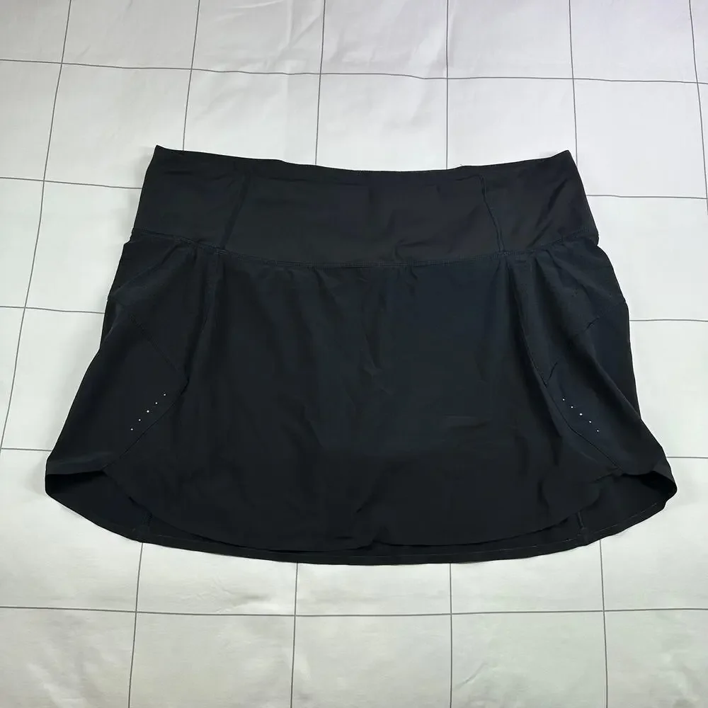 Athleta Skort Women 2X Black Run With It 14